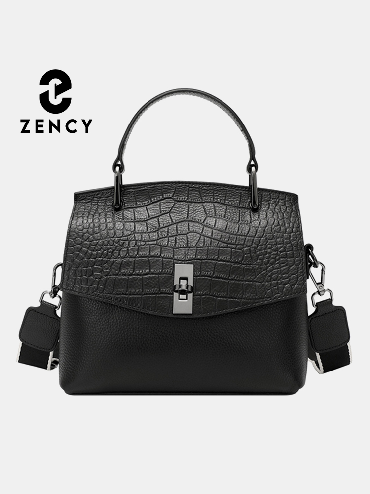 Luxury Bags Vintage - Zency 정품 가죽 여성 핸드백 스톤