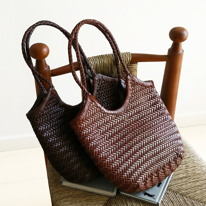 Luxury Bags Vintage - 여성을위한 손으로 짠 정품 가죽 소형
