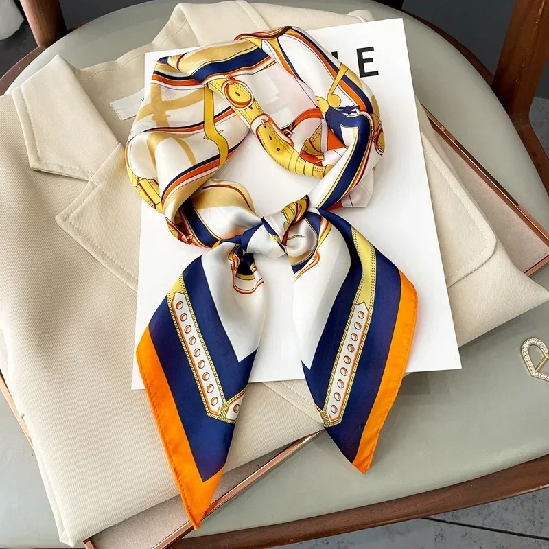 Luxury Bags Brands - 럭셔리 디자인 스키니 실크 스퀘어 스카프