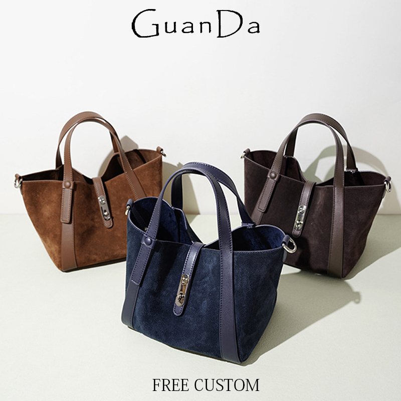 Luxury Bags Name For Women - 럭셔리 스웨이드 가죽 핸드백 여성 맞춤