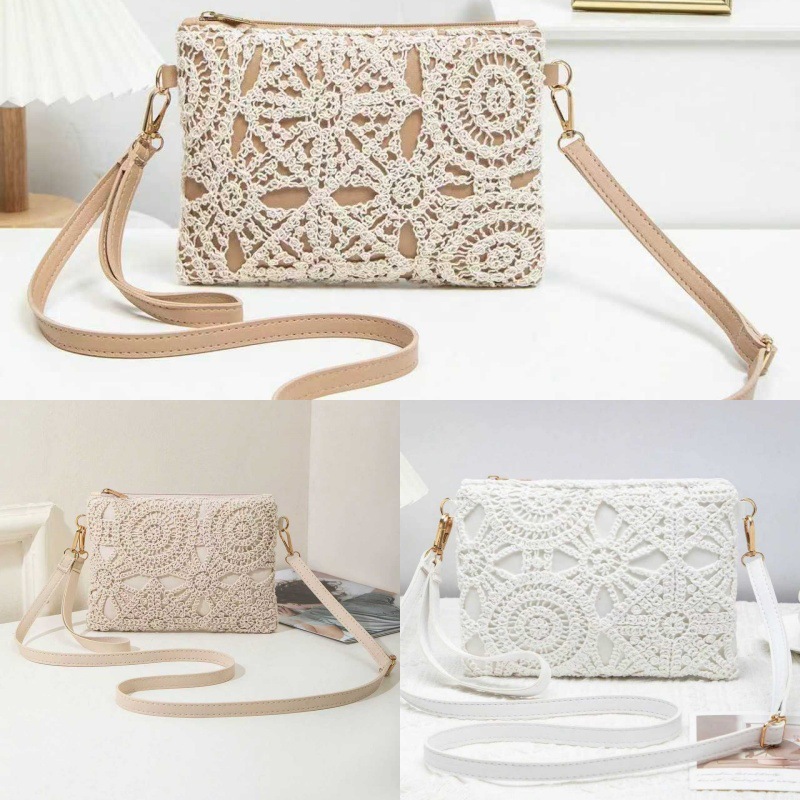 Luxury Bags Must Have - 세련된 디자인의 여성용 플로럴 클러치 백,