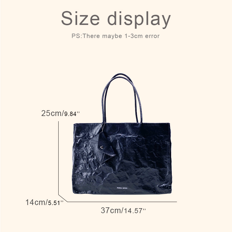 여성을위한 한국 캐주얼 크래프트 종이 토트 백 럭셔리  - Luxury Bags Korea 리뷰 및 가격