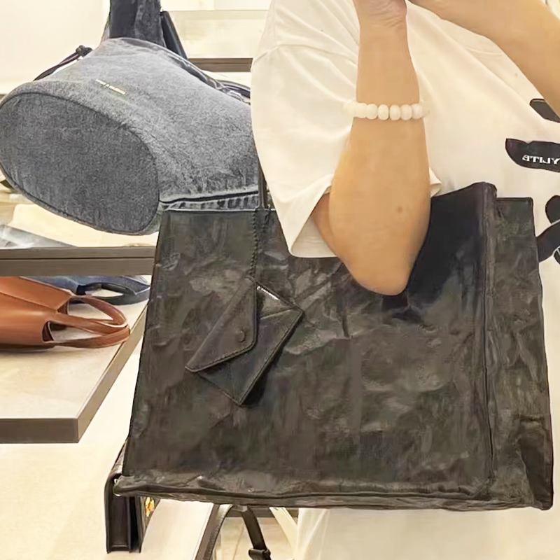 여성을위한 한국 캐주얼 크래프트 종이 토트 백 럭셔리  - Luxury Bags Korea 리뷰 및 가격