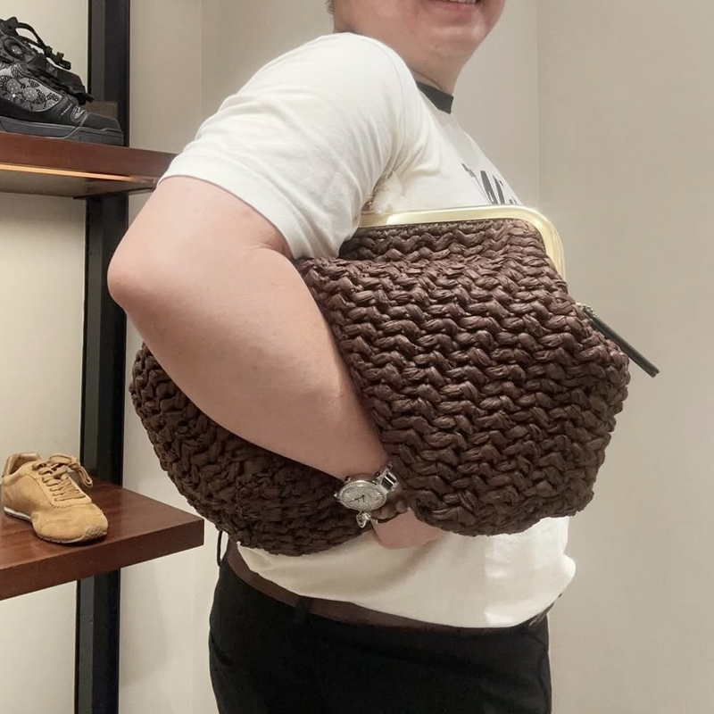 손으로 짠 키스락 프레임 숄더 라피아 클립 스트로 비치 - Luxury Bags Vintage 리뷰 및 가격