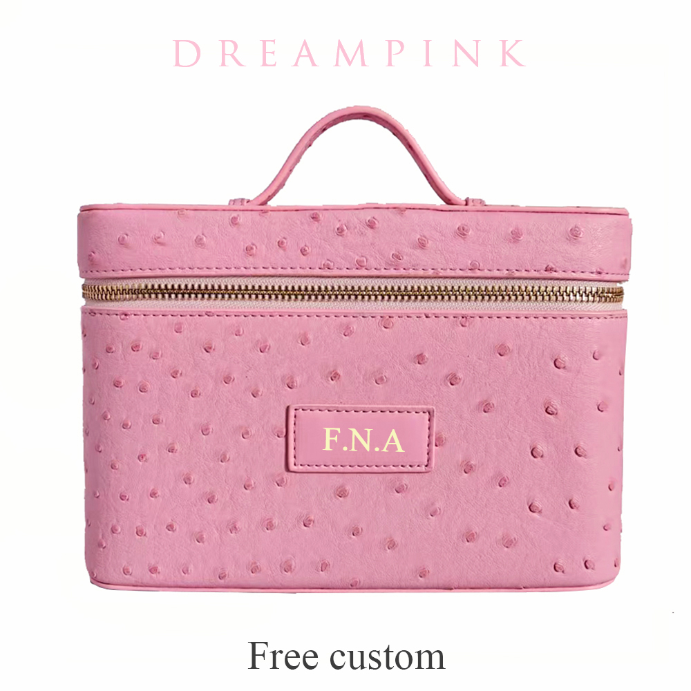 럭셔리 타조 모조 가죽 여성 메이크업 화장품 가방, 맞 - Luxury Bags Name For Women 리뷰 및 가격