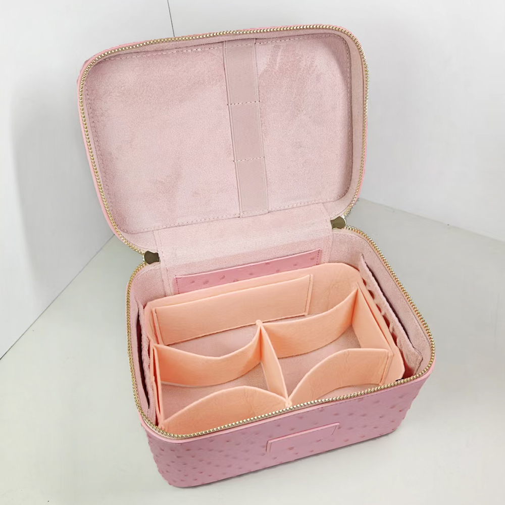 럭셔리 타조 모조 가죽 여성 메이크업 화장품 가방, 맞 - Luxury Bags Name For Women 리뷰 및 가격