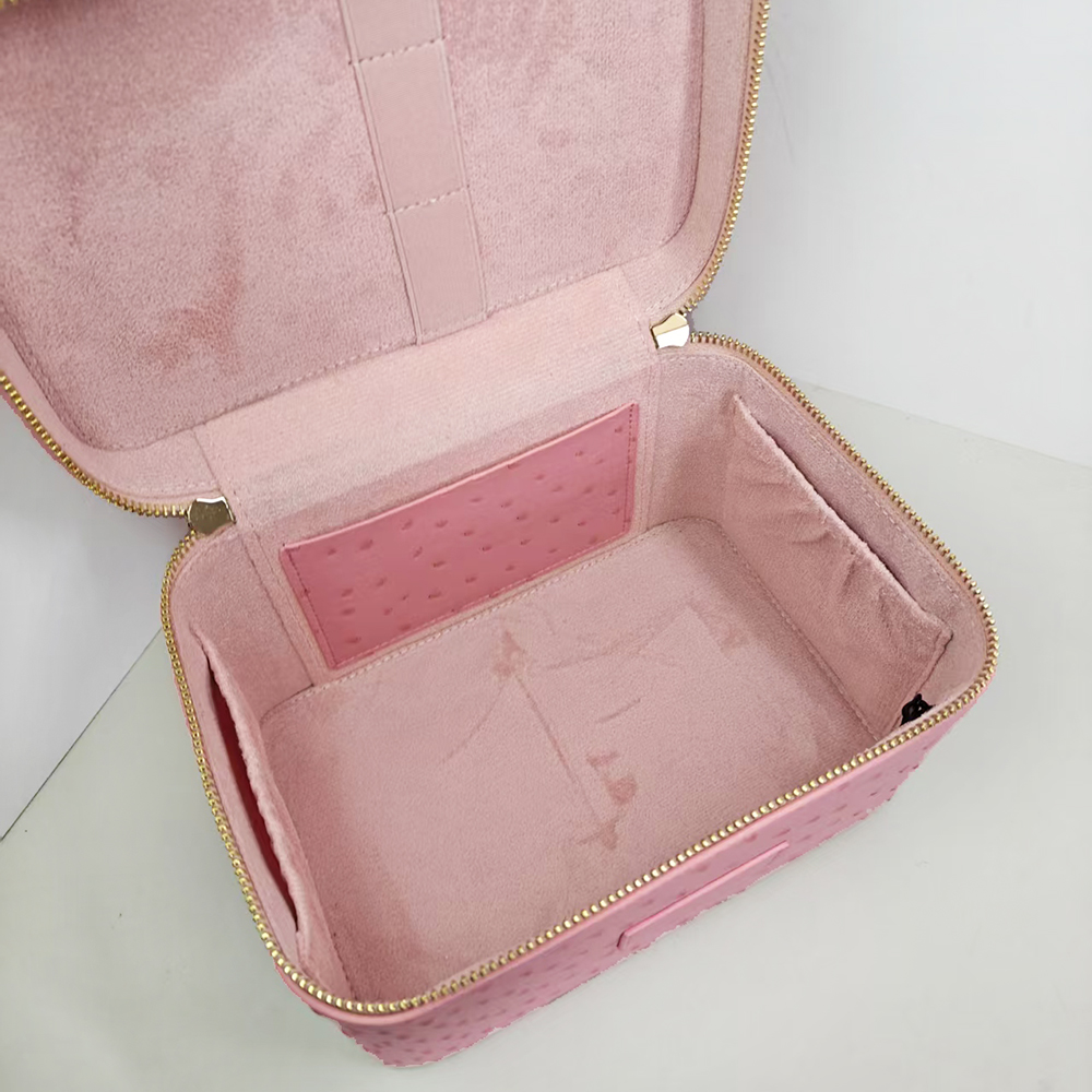 럭셔리 타조 모조 가죽 여성 메이크업 화장품 가방, 맞 - Luxury Bags Name For Women 리뷰 및 가격