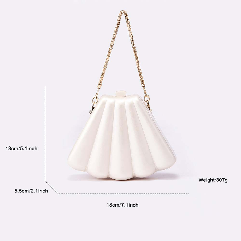 이브닝 파티 숄더 아크릴 크로스 바디 백 쉘 클러치 패 - Luxury Bags Name For Women 리뷰 및 가격