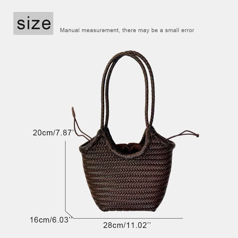 여성을위한 손으로 짠 정품 가죽 소형 토트 백 럭셔리  - Luxury Bags Vintage 리뷰 및 가격