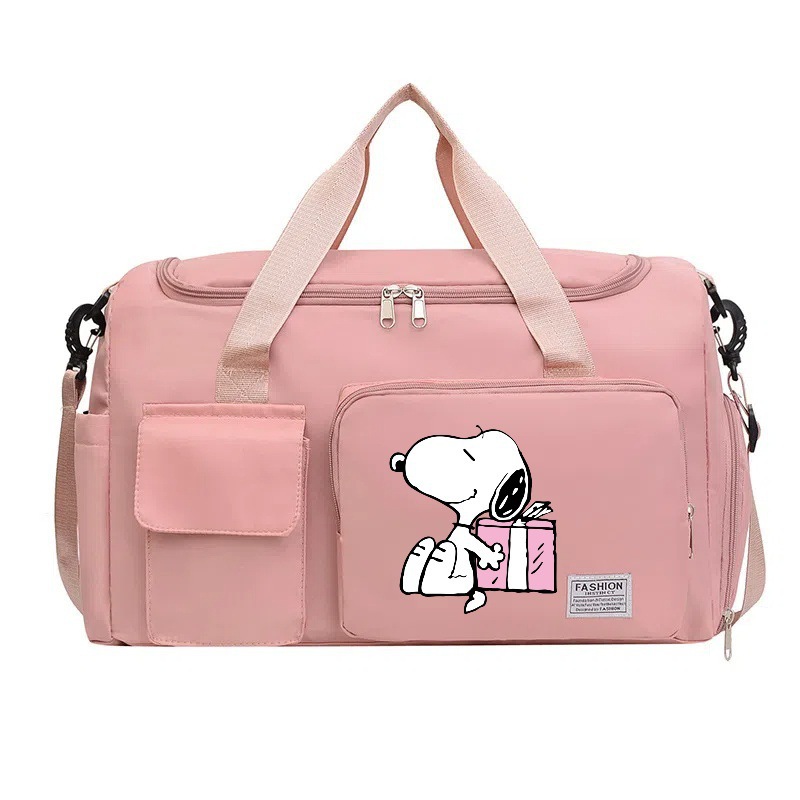 스누피 만화 프린트 운동용 더플백(신발 수납공간 포함) - Weekender Bag Duffle 리뷰 및 가격