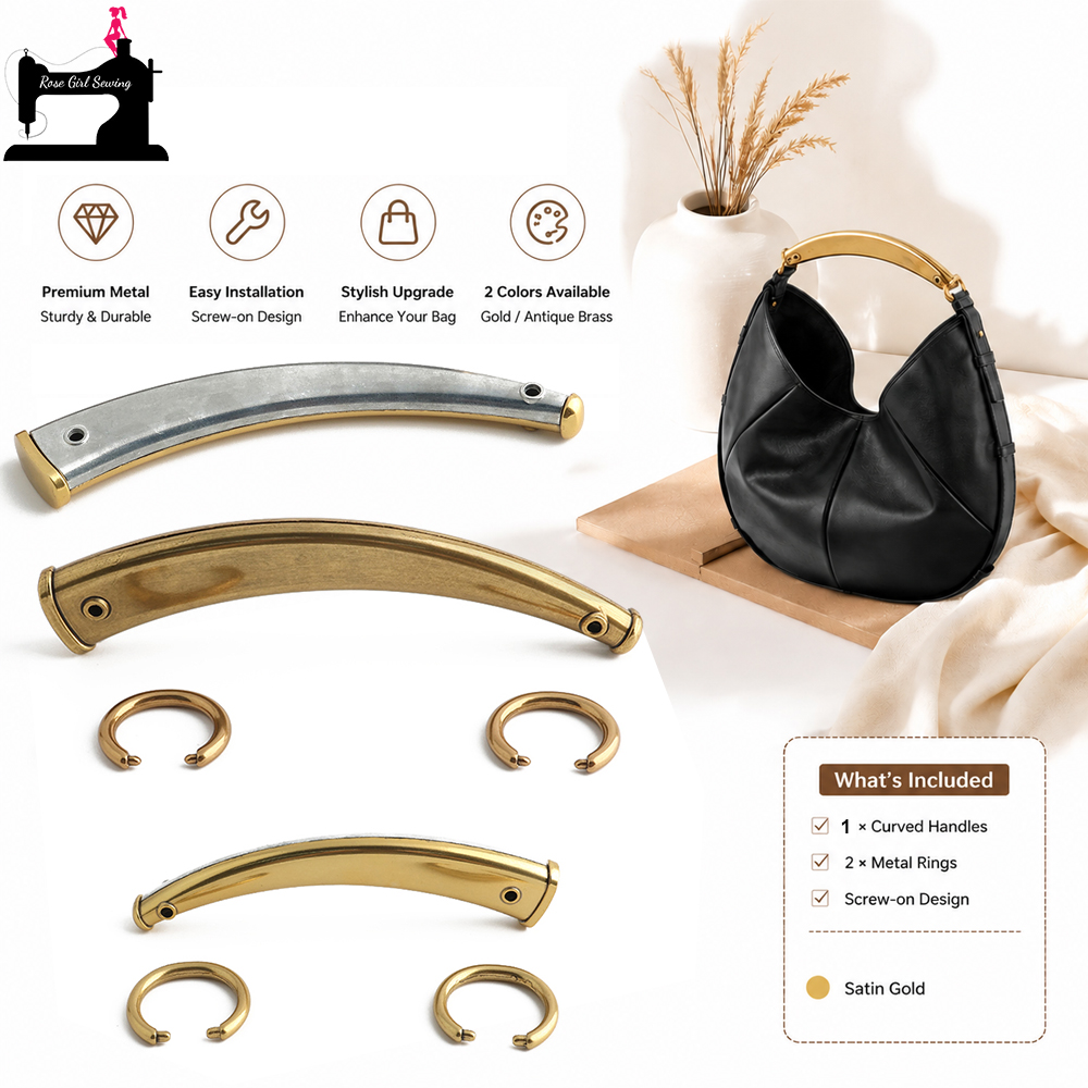 2/4/8PCS 고급 새틴 골드 소뿔 핸드백 손잡이,  - Luxury Bags Repair 리뷰 및 가격