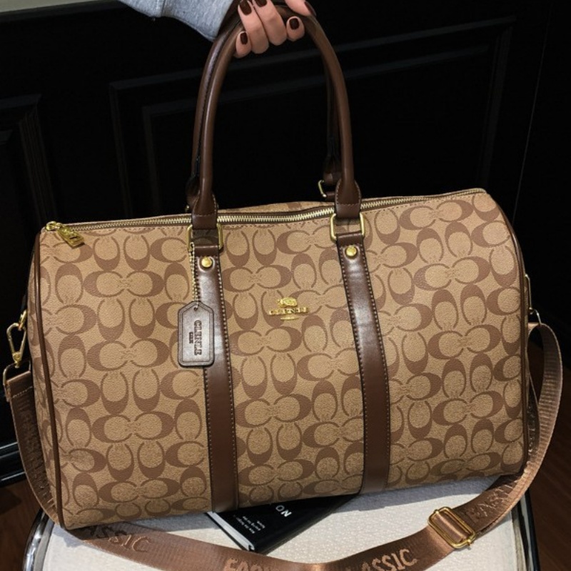 모노그램 패턴의 대형 캔버스 소재 여행용 더플 백, 여 - Weekender Bag Duffle 리뷰 및 가격