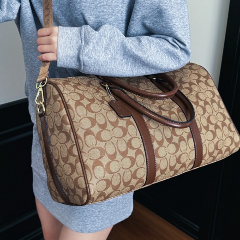 모노그램 패턴의 대형 캔버스 소재 여행용 더플 백, 여 - Weekender Bag Duffle 리뷰 및 가격