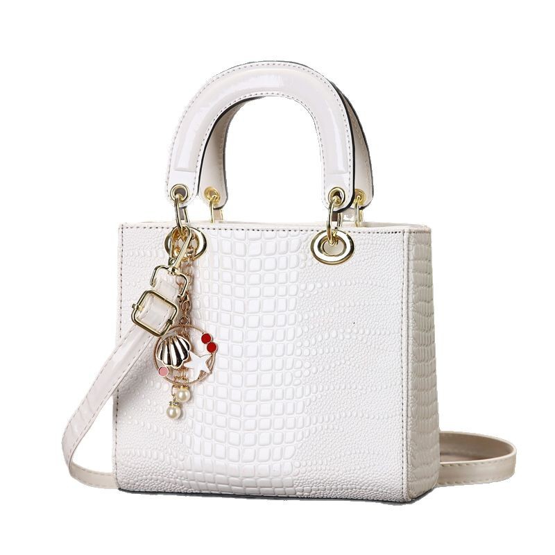 악어 패턴 질감 작은 사각형 가방 여성 럭셔리 고급 체 - Luxury Bags Classy 리뷰 및 가격