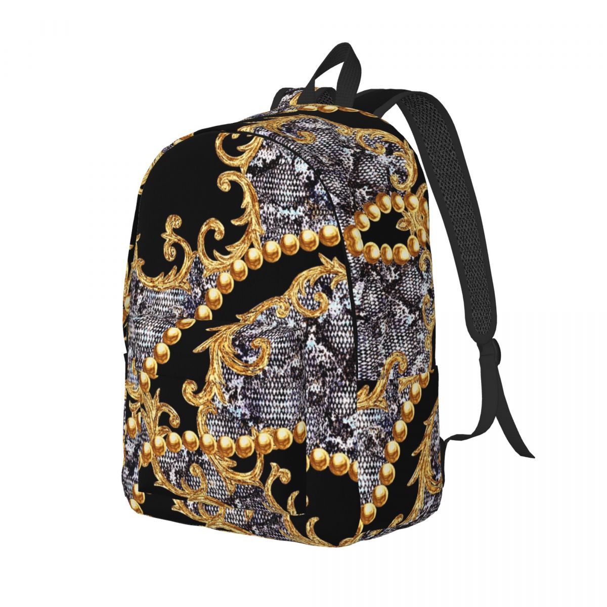 럭셔리 골든 유럽 꽃 바로크 학생 배낭 학교 가방 소년 - Luxury Bags Europe 리뷰 및 가격