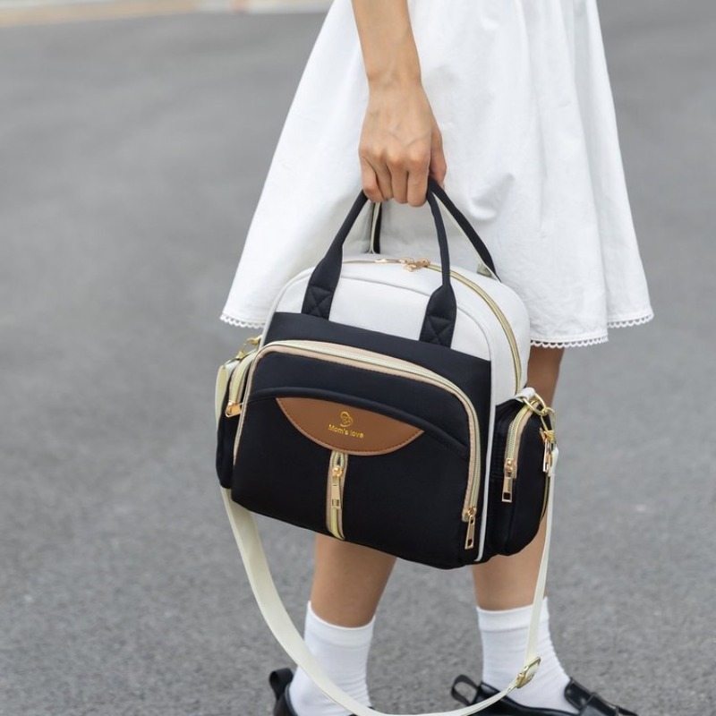 럭셔리 쇼퍼 솔리드 컬러 기저귀 가방 통근 가방 우아한 - Luxury Bags Paris 리뷰 및 가격