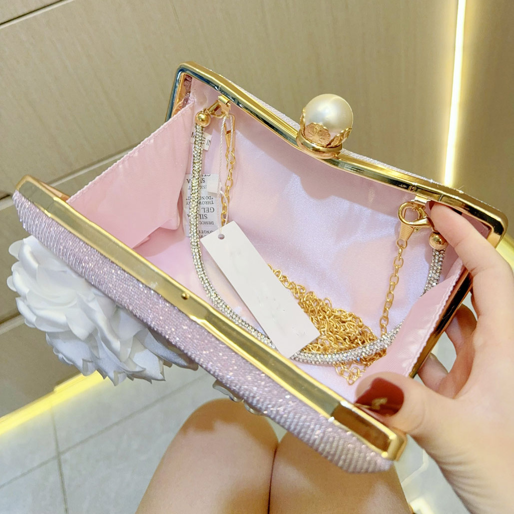 럭셔리 여성 클러치 백 패션 3d 꽃 장식 핸드백 연회 - Luxury Bags Classy 리뷰 및 가격