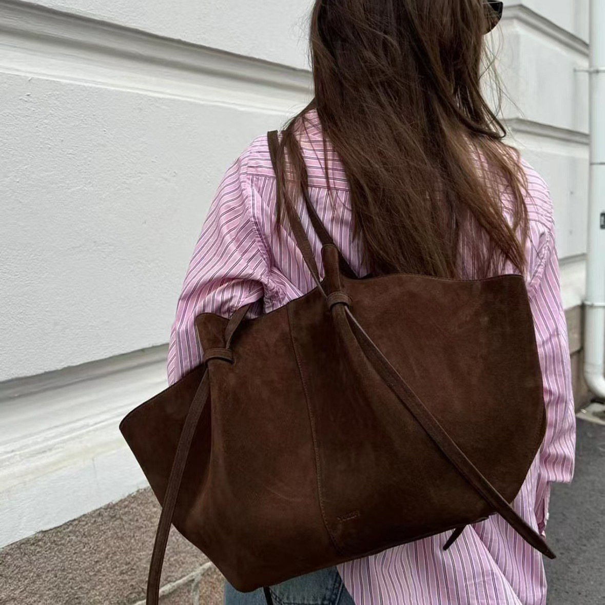여성을위한 가짜 스웨이드 토트 백 럭셔리 디자이너 핸드 - Luxury Bags Name For Women 리뷰 및 가격