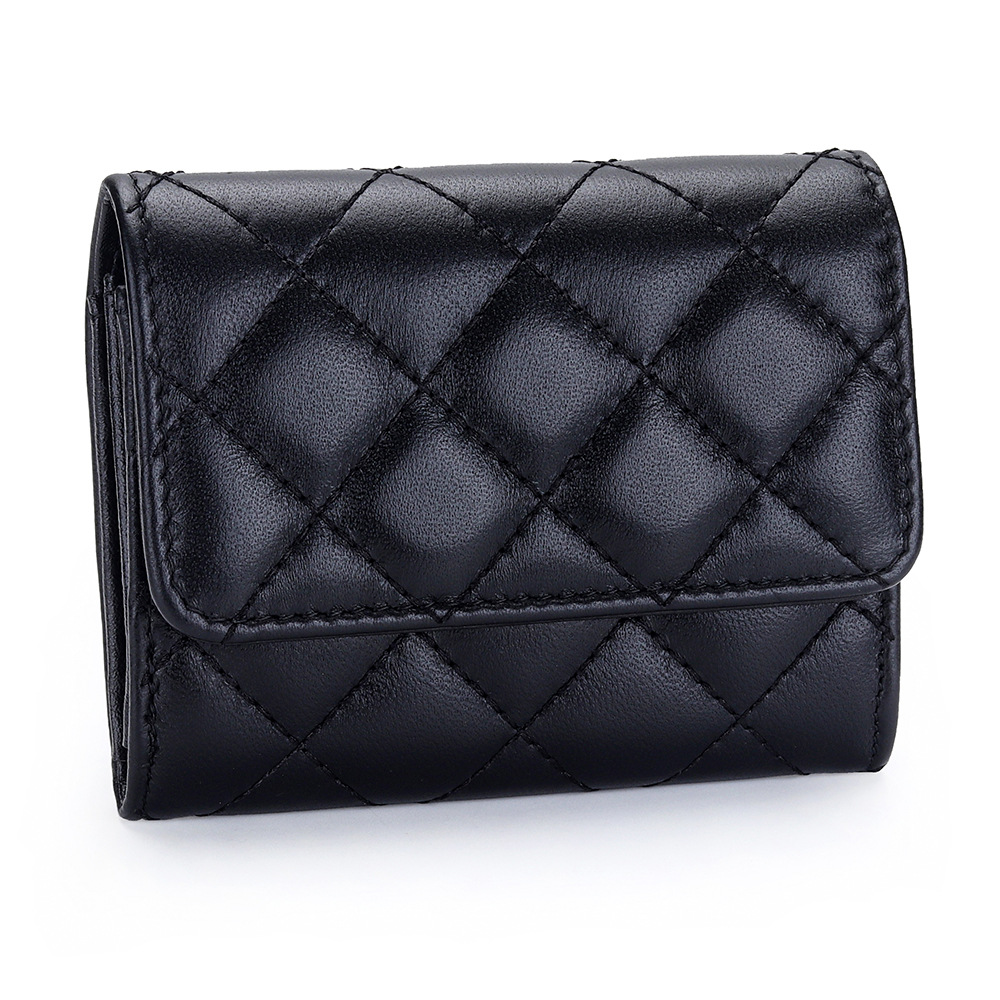 양가죽 퀼팅 카드 홀더 여성용 반지갑 가죽 은행 신용  - Luxury Bags Name For Women 리뷰 및 가격
